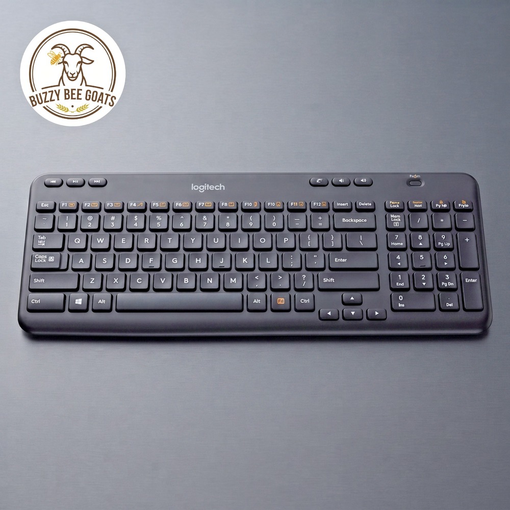 Logitech K360 Wireless Keyboard Compact Slim USB Unifying Receiver Black